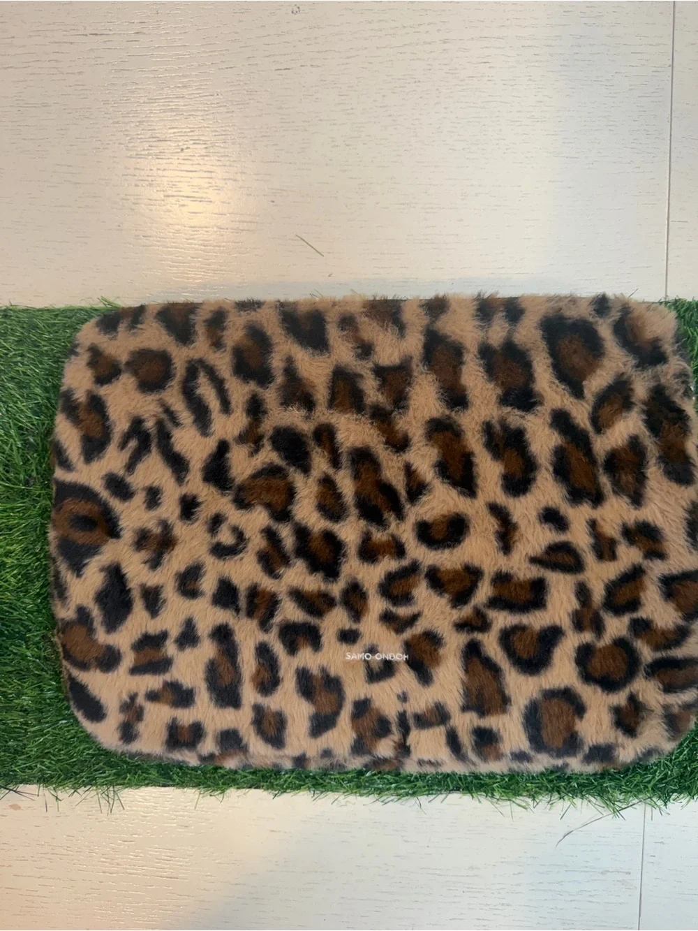 RARE Samo Ondoh Leopard Tech Case or Clutch. NWOT